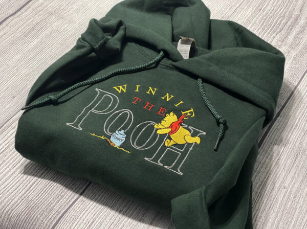 Winnie The Pooh Embroidered Hoodie