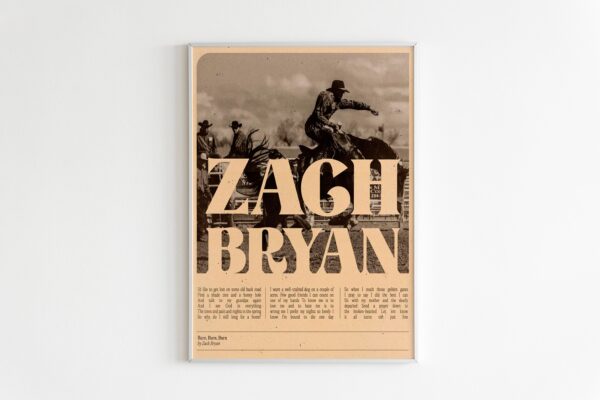 Zach Bryan Quiet Heavy Dreams American Heartbreak Poster