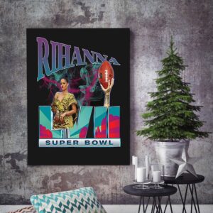 2023 Rihanna Super Bowl Halftime Show Poster Decor Art