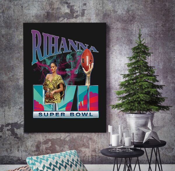 2023 Rihanna Super Bowl Halftime Show Poster Decor Art