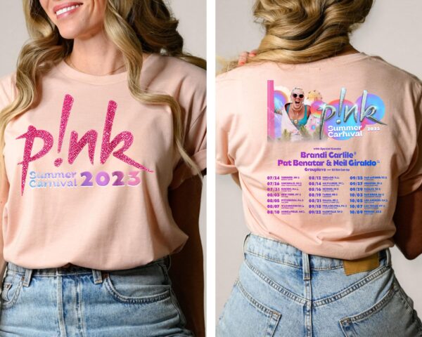 2023 Tour P!nk Pink Summer Carnival T-Shirt