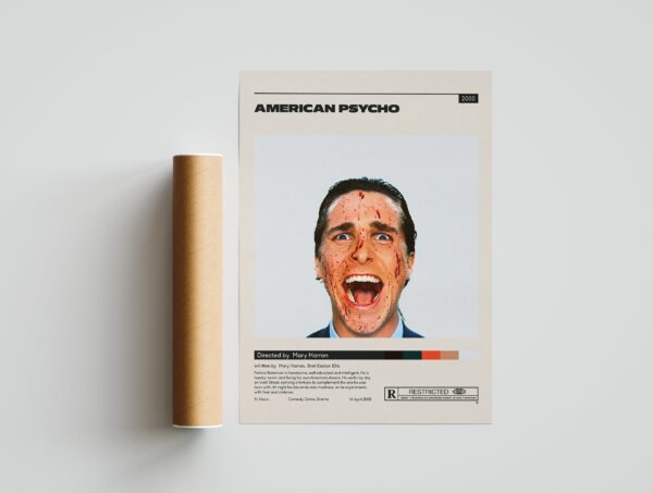 American Psycho Christian Bale Movie Poster