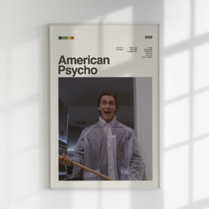 American Psycho Movie Poster Wall Art Decor