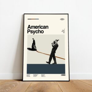 American Psycho Retro Modern Poster Decor Art