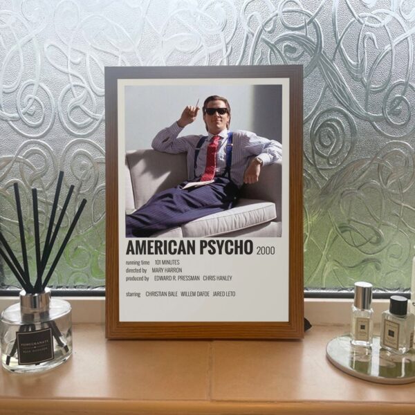 American Psycho Retro Movie Poster