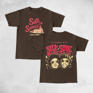 An Evening With Silk Sonic Love’s Train Bruno Mars Anderson Paak Shirt