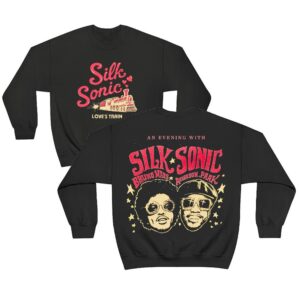 An Evening With Silk Sonic Love’s Train Bruno Mars Anderson Paak Sweatshirt