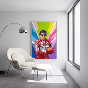 Ayrton Senna Driver F1 Poster Decor Art