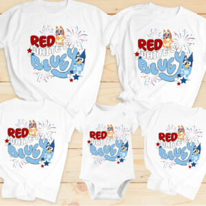 Bingo Bluey 4th Of July Matching Family Shirt