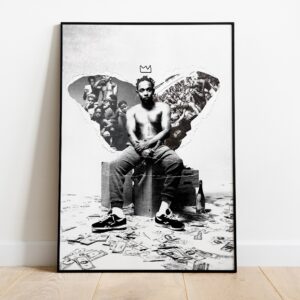 Black And White Kendrick Lamar Poster Decor Art