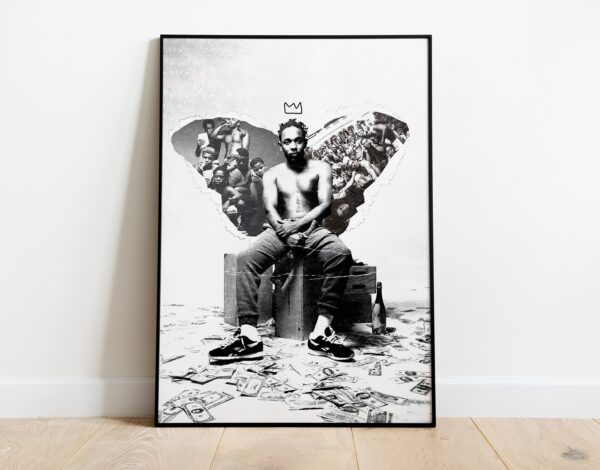 Black And White Kendrick Lamar Poster Decor Art