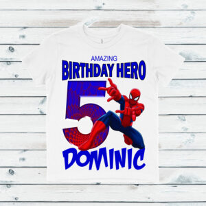 Boy's Spiderman Birthday Matching Family Shirts