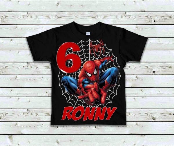 Boy’s Spiderman Birthday T-Shirt