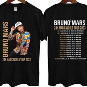 Bruno Mars 24K Magic World Tour 2023 Shirt