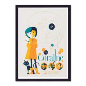 Coraline Cartoon Movie Poster Decor Art