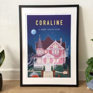 Coraline Inspired Digital Art Film Print Poster Decor Art