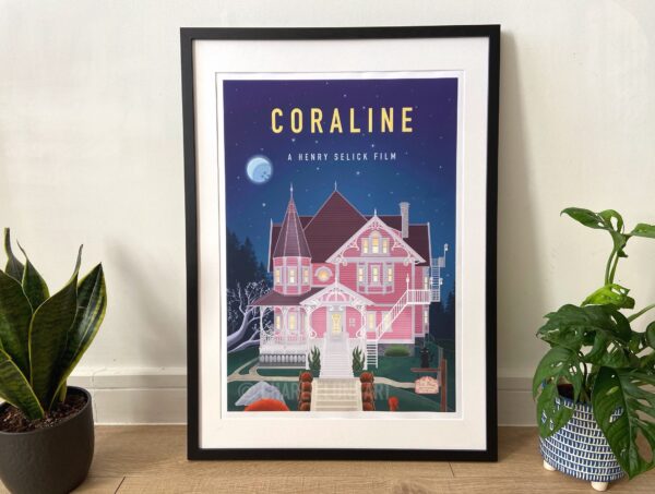 Coraline Inspired Digital Art Film Print Poster Decor Art