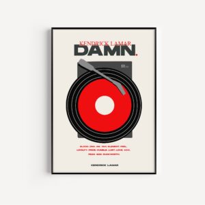 Damn Kendrick Lamar Album Poster