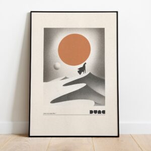 Dune Digital Monochrome Poster Wall Art Decor