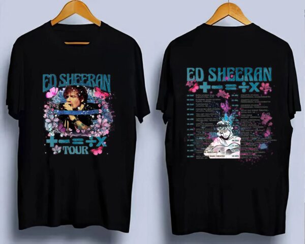 Ed Sheeran Butterfly The Mathematics Tour Shirt