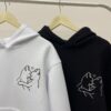 Custom Anniversary Date Cars Mcqueen X Sally & Initial On Sleeve Embroidered Couple Hoodie