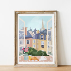 Emily In Paris Home Decor Illustration Poster Art