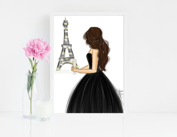 Emily in Paris Illustration Poster Decor Art