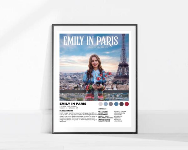 Emily In Paris Sitcom Poster Decor Art