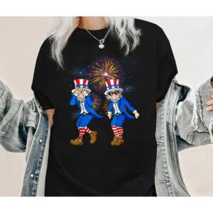 Funny 4th Of July Uncle Sam Griddy Dance T-shirt