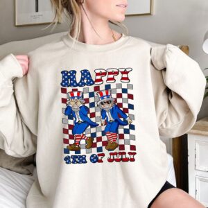 Happy 4th Of July Uncle Sam Griddy Dance Sweatshirt