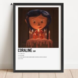 Happy Birthday Coraline Poster Print Decor Art