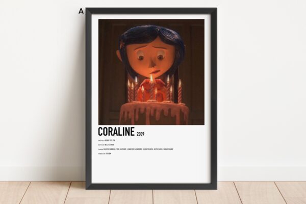 Happy Birthday Coraline Poster Print Decor Art