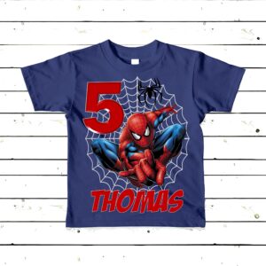 Boy's Spiderman Birthday T-Shirt