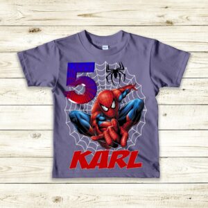 Boy's Spiderman Birthday T-Shirt