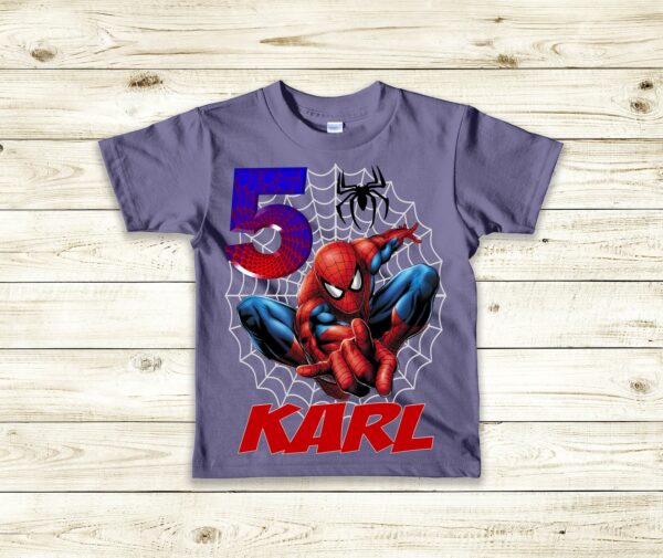 Boy’s Spiderman Birthday T-Shirt