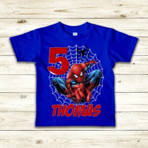 Boy’s Spiderman Birthday T-Shirt