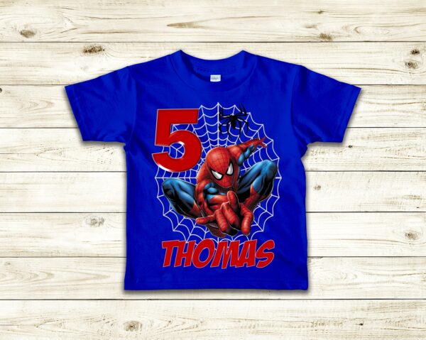 Boy’s Spiderman Birthday T-Shirt