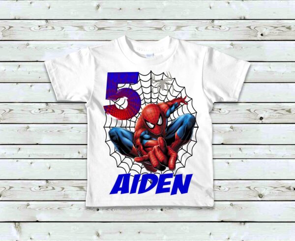 Boy’s Spiderman Birthday T-Shirt