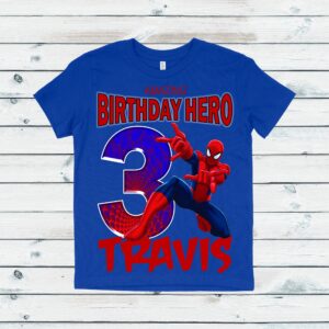 Boy's Spiderman Birthday Matching Family Shirts