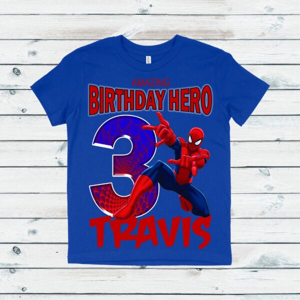 Boy’s Spiderman Birthday Matching Family Shirts