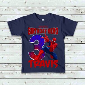 Boy's Spiderman Birthday Matching Family Shirts