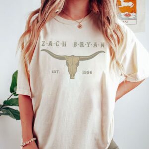 Zach Bryan Bullhead EST 1996 TShirt