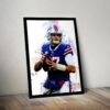 Josh Allen Number 17 Poster