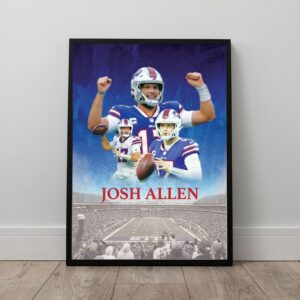 Josh Allen Sports Art Poster Decor Art