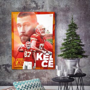 Kansas City Chiefs Travis Kelce 87 Poster Decor Art