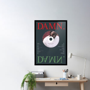 Kendrick Lamar DAMN Album Poster Decor Art