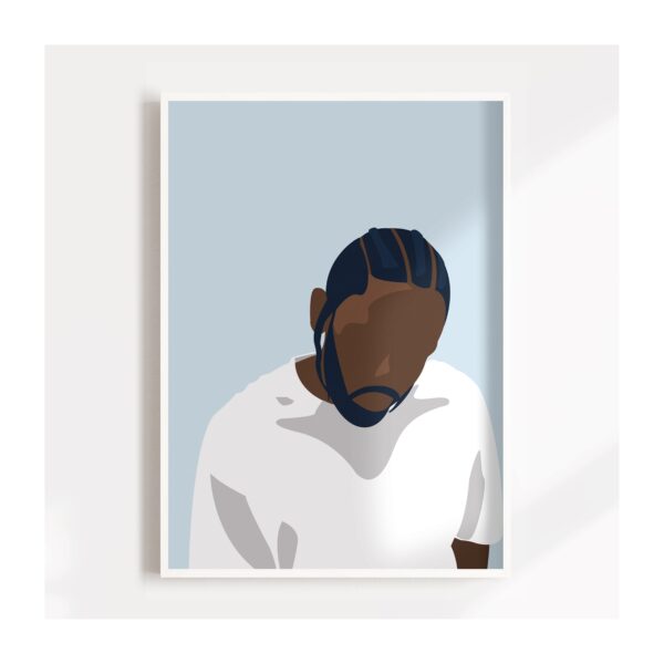 Kendrick Lamar Minimalist Modern Art Poster