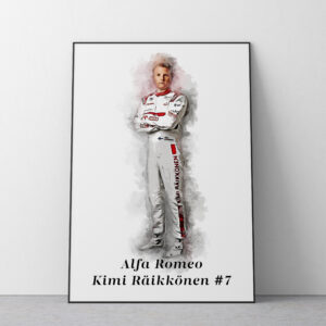 Kimi Raikkonen F1 Poster Decor Art