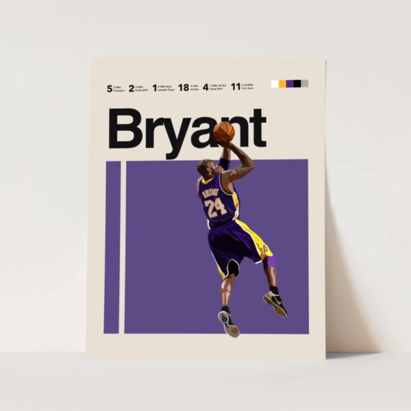 Kobe Bryant NBA Poster Decor Art