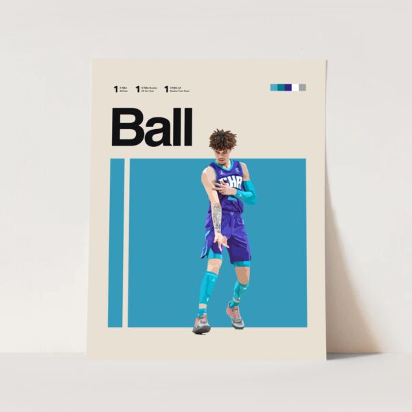 LaMelo Ball American Professional Basketball Player Poster Decor Art